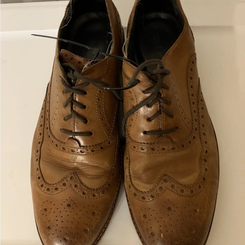 Cole Haan‎ mens sz 10.5M morris grand wingtip oxfords c30697 Brown Leather shoes